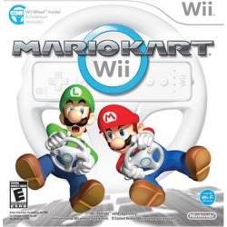 Mario Kart Wii w/Wheel Wii Game