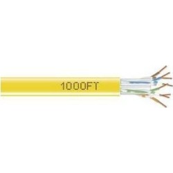 Black Box EYN872A-PB-1000 GigaTrue CAT6 550-MHz Solid Bulk Cable - Unshielded, CMR Grade PVC, Yellow, 1000-ft.