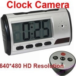 Spy Clock Camera DVR Hidden Cam Camcorder Remote Motion Detector DV Webcam