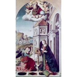 Posterazzi SAL900103747 The Annunciation Marco Palmezzano Ca.1460-1539 Italian Poster Print - 18 x 24 in.