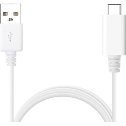 USB-C High Speed Charge & Sync Cable for Samsung Galaxy S8/S9, LG G5/G6/Huawei/Motorola/Nokia - White