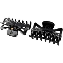 Pair Big Black Plastic Hair Accessories Clips Claws for Lady