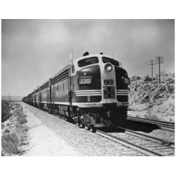 Posterazzi SAL25550156 Train on a Railroad Track Santa Fe Railway Victorville California USA Poster Print - 18 x 24 in.