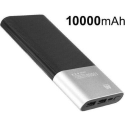 Silver/Black Power Bank (10000 mAh)