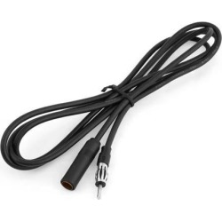 Vehicles 300cm Length Black Stereo FM Radio Antenna Plug Extension Cable