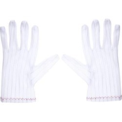 Anti Static Gloves Full Finger Labor Non-slip Glove for Electronics 230x100mm White 2 Pairs