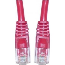 Cable Wholesale Cat5E Ethernet Patch Cable Snagless/Molded Boot 2 Foot - Red