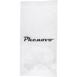 Phenovo Bridal Wedding Faux Pearl Leaves Rhinestone Hair Comb Hair Accessory