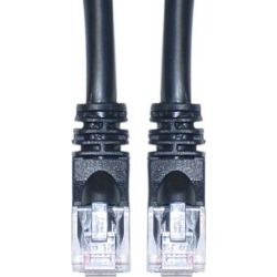 Cable Wholesale Cat 6 Black Ethernet Patch Cable, Snagless / Molded Boot, 14 Foot
