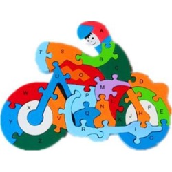 Puzzle Wooden Blocks Toys Animals English letters A-Z & Number Educational Toys