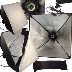 Softbox Video Light Photo Studio Lighting 50*50cm/20x20' Light head E27 socket