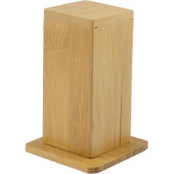 Household Crafting Square Shape Wooden Toothpick Box Case Holder