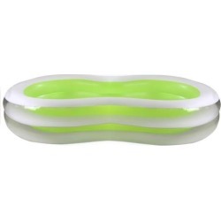 94.5' Green and White Inflatable Figure-8 Swimming Pool