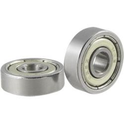 2 Pcs 625Z Mini Single Shielded Stainless Steel Bearing