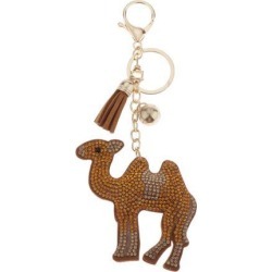 Rhinestone Camel Charm Key Chain Set Lobster Clasp Men Key Ring Split Ring