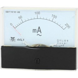 Unique Bargains Analog Panel Ammeter AC 0 - 200mA Measuring Range 1.5 Accuracy 44L1