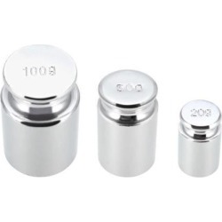 Gram Calibration Weight Set 20g 50g 100g M1 Precision Chrome Plated Steel for Digital Balance Scales
