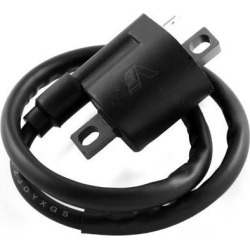 Unique Bargains ZJ-125 Motorbike Accessory Black High Pressure Spark Ignition Coil 21'Long
