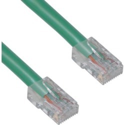 CableWholesale 10X6-15125 Cat5e Ethernet Patch Cable Bootless 25 foot - Green