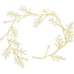Wedding Bridal Prom Pearl Crystal Hair Accessories Crown Tiara Headband Band