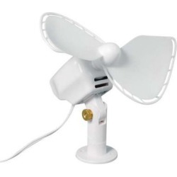 Caframo Ultimate 12V 2-Speed 7' Fan White Direct Wire