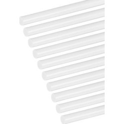 5/32×20 inch ABS Plastic Round Bar Rod for Architectural Model Making DIY White 10pcs