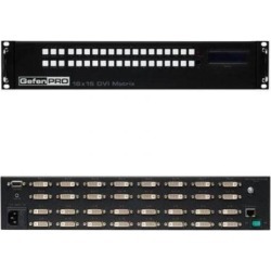 Gefen GEF-DVI-16416-PB 16x16 DVI Matrix with Front Panel Push Button Control