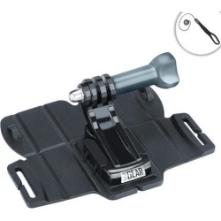 Industrial Hold Adhesive Compact Camera Mount with Tripod Adapter by USA Gear - Works With Panasonic Lumix TS6, Sony Cyber-shot DSC-HX90V and More