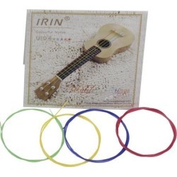 IRIN 4 Pcs Colored Nylon Ukulele Strings Guitar Strings Set Parts 0.56mm, 0.71mm, 0.81mm, 0.56mm