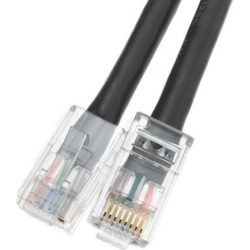Offex Cat6 Ethernet Patch Cable Bootless 1 foot - Black