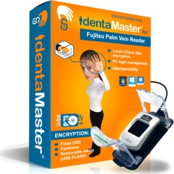 Biometric Security Software with Fujitsu Palm Secure with Shell and Guide