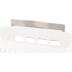 Household Kitchen Plastic Hollow Out Design Storage Rack Holder Organizer White