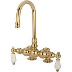 Kingston Brass CC93T2 Deck Mount Clawfoot Tub Filler