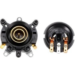Kettle Thermostat, 125℃ Temperature Control with Terminals Tip Top Base Socket, 13A N.C