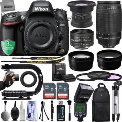 Nikon D610 24.3MP 1080P DSLR Camera w/ 3.2' LCD - Wi-Fi & GPS Ready + 5 Lens - 15 to 600mm - 128GB - 30PC Kit - Nikon 50mm 1.8D - Nikon 70-300G.