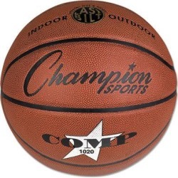 Champion Sport SB1020 Composite Basketball, Official Size, 30 in, Brown
