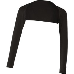 Elegant One-piece Long Sleeve Arm Cover Shrug Bolero Hijab Muslim Coffee