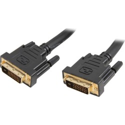 Coboc CO-DDMM-25-BK Black DVI Male to Male Cable DVI Cable