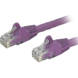 StarTech N6PATCH2PL StarTech.com Cat6 Patch Cable - 2 ft. - Purple Ethernet Cable - Snagless RJ45 Cable - Ethernet Cord - Cat 6 Cable