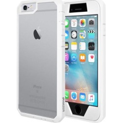 iPhone 6s Case, Amzer Ultra Protective Case with Built-in Clear Screen Protector for iPhone 6/ iPhone 6s (4.7 inch) , Dust Proof Design (White)