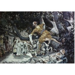 Posterazzi SAL9999189 Zacchaeus in the Sycamore Tree James Tissot 1836-1902 French Poster Print - 18 x 24 in.