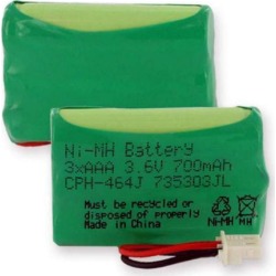 Empire CPH-464J 3.6V 1 x 3 in. 3 AAA Nickel Metal Hydride Battery 700 mAh & J Connector - 2.52 watt