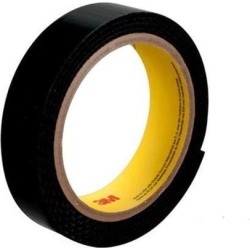 3M SJ3418FR Loop Fastener, 50 yd, Roll, Black, PK 12