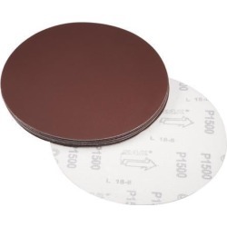 8-inch Hook and Loop Sanding Discs, 1500-Grits Aluminum Oxide Flocking Sandpaper for Random Orbital Sander 15pcs