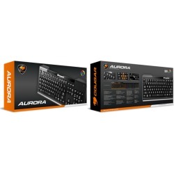 Cougar Aurora Gaming Keyboard with Carbonlike Design and Eight Backlight