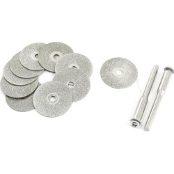 Unique Bargains 0.8' Outer Diameter 3mm Inner Diameter Gray Diamond Grinding Wheel 10pcs