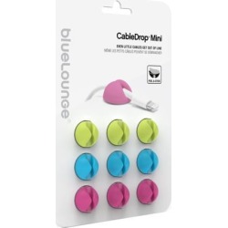 Bluelounge Cabledrop CableClip Mini Bright Colours Cable Management