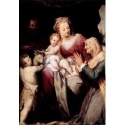 Posterazzi SAL900104194 The Holy Family Rosso Fiorentino 1494-1540 Italian Poster Print - 18 x 24 in.
