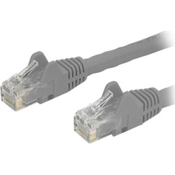 StarTech.com N6PATCH30GR Cat6 Patch Cable - 30 ft - Gray Ethernet Cable - Snagless RJ45 Cable - Ethernet Cord - Cat 6 Cable - 30ft