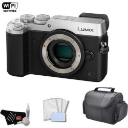 Panasonic Lumix Mirrorless Micro Four Thirds Digital Camera 4k 16MP (Body Only, Silver) Bundle with Carrying Case